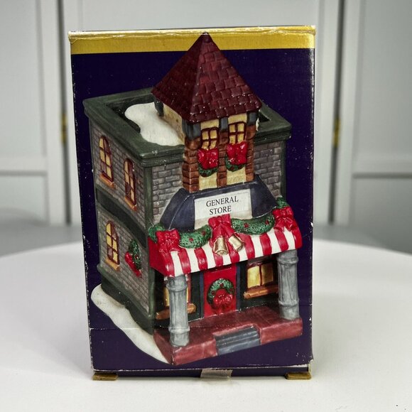 General Store Ceramic Votive Candle Holder Christmas Decor From 1990s - Picture 11 of 12